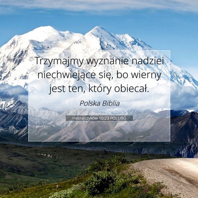 Hebrajczyków 10:23 POLUBG Obraz Wersetu Biblijnego