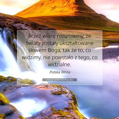 Hebrajczyków 11:3 POLUBG Obraz Wersetu Biblijnego