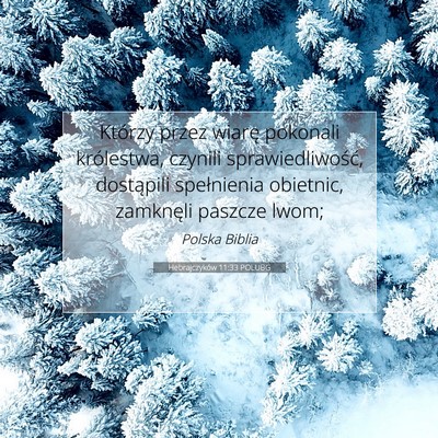 Hebrajczyków 11:33 POLUBG Obraz Wersetu Biblijnego