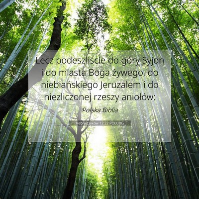 Hebrajczyków 12:22 POLUBG Obraz Wersetu Biblijnego