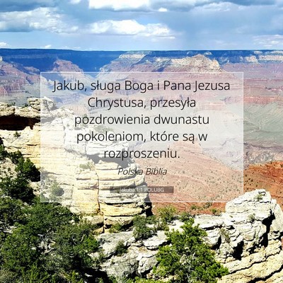 Jakuba 1:1 POLUBG Obraz Wersetu Biblijnego