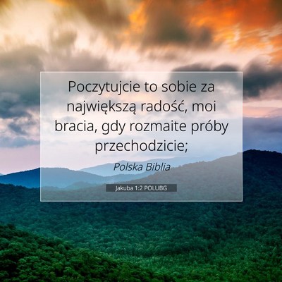 Jakuba 1:2 POLUBG Obraz Wersetu Biblijnego