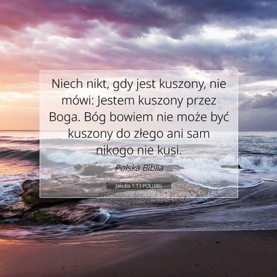 Jakuba 1:13 POLUBG Obraz Wersetu Biblijnego