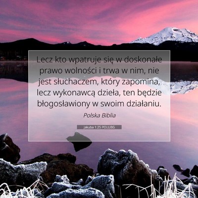 Jakuba 1:25 POLUBG Obraz Wersetu Biblijnego