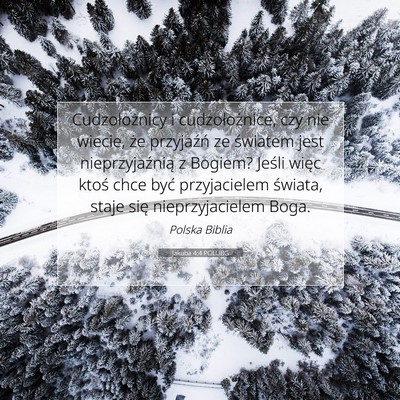 Jakuba 4:4 POLUBG Obraz Wersetu Biblijnego