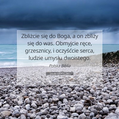 Jakuba 4:8 POLUBG Obraz Wersetu Biblijnego
