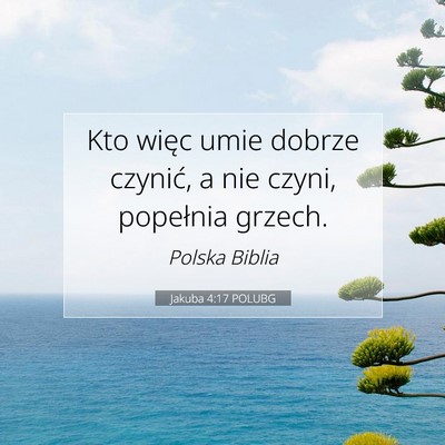 Jakuba 4:17 POLUBG Obraz Wersetu Biblijnego