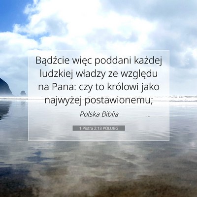 1 Piotra 2:13 POLUBG Obraz Wersetu Biblijnego