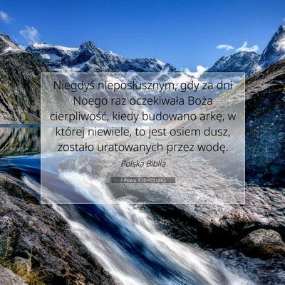 1 Piotra 3:20 POLUBG Obraz Wersetu Biblijnego