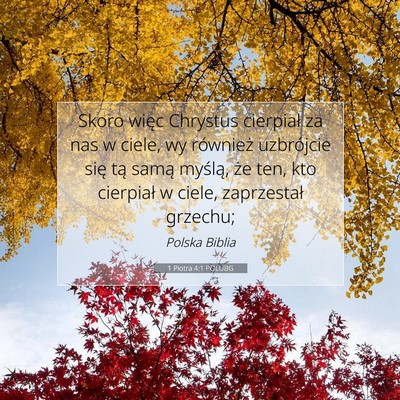 1 Piotra 4:1 POLUBG Obraz Wersetu Biblijnego