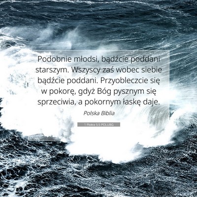 1 Piotra 5:5 POLUBG Obraz Wersetu Biblijnego