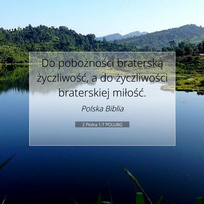 2 Piotra 1:7 POLUBG Obraz Wersetu Biblijnego
