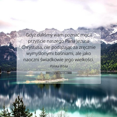 2 Piotra 1:16 POLUBG Obraz Wersetu Biblijnego