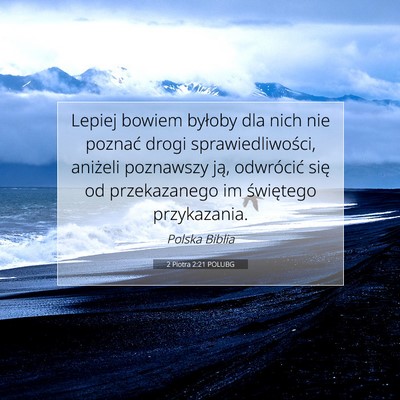 2 Piotra 2:21 POLUBG Obraz Wersetu Biblijnego