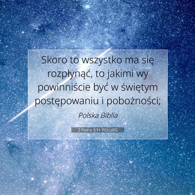 2 Piotra 3:11 POLUBG Obraz Wersetu Biblijnego