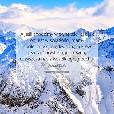 1 Jana 1:7 POLUBG Obraz Wersetu Biblijnego