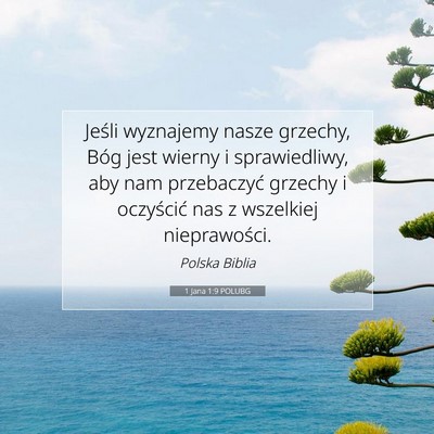 1 Jana 1:9 POLUBG Obraz Wersetu Biblijnego