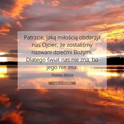 1 Jana 3:1 POLUBG Obraz Wersetu Biblijnego