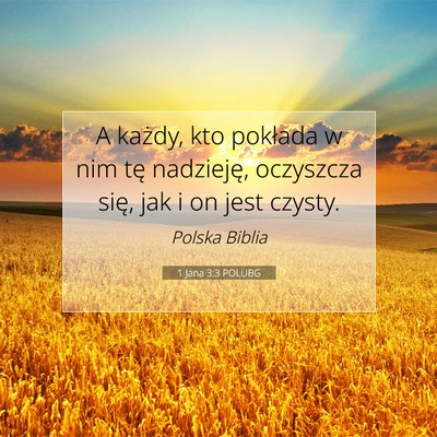 1 Jana 3:3 POLUBG Obraz Wersetu Biblijnego