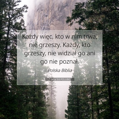 1 Jana 3:6 Werset Biblijny Wyjaśniony