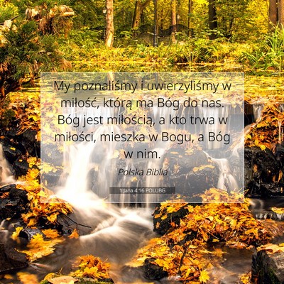 1 Jana 4:16 POLUBG Obraz Wersetu Biblijnego