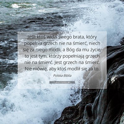 1 Jana 5:16 POLUBG Obraz Wersetu Biblijnego