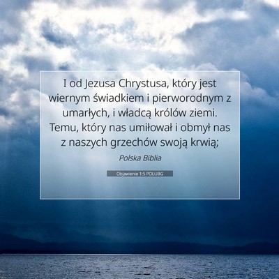 Objawienie 1:5 POLUBG Obraz Wersetu Biblijnego