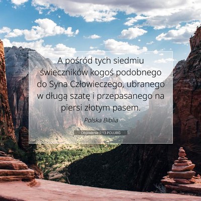 Objawienie 1:13 POLUBG Obraz Wersetu Biblijnego