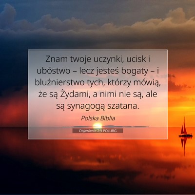 Objawienie 2:9 POLUBG Obraz Wersetu Biblijnego