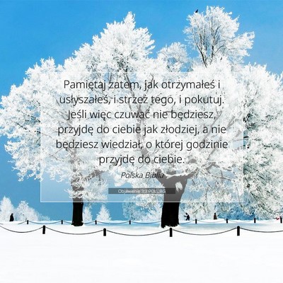 Objawienie 3:3 POLUBG Obraz Wersetu Biblijnego