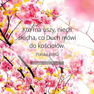Objawienie 3:22 POLUBG Obraz Wersetu Biblijnego