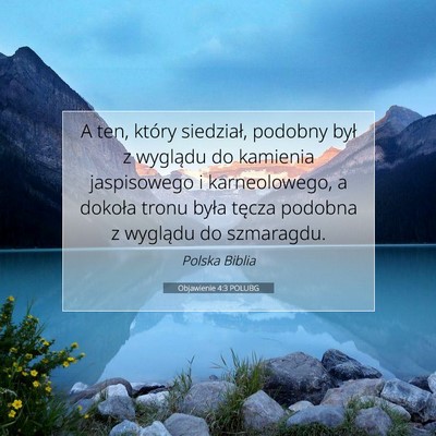 Objawienie 4:3 POLUBG Obraz Wersetu Biblijnego