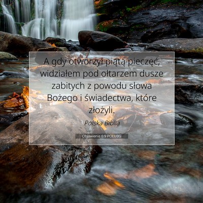 Objawienie 6:9 POLUBG Obraz Wersetu Biblijnego
