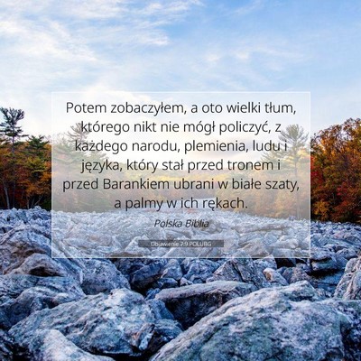 Objawienie 7:9 POLUBG Obraz Wersetu Biblijnego