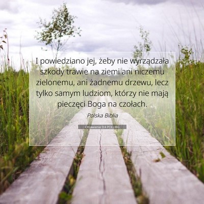 Objawienie 9:4 POLUBG Obraz Wersetu Biblijnego