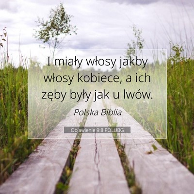 Objawienie 9:8 POLUBG Obraz Wersetu Biblijnego