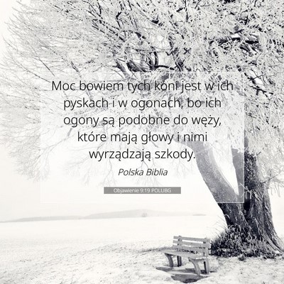 Objawienie 9:19 POLUBG Obraz Wersetu Biblijnego
