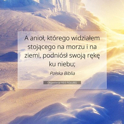 Objawienie 10:5 POLUBG Obraz Wersetu Biblijnego