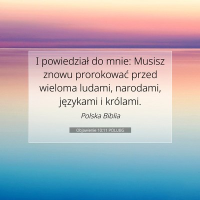 Objawienie 10:11 POLUBG Obraz Wersetu Biblijnego