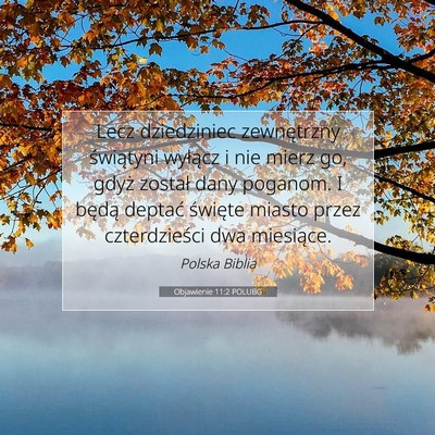 Objawienie 11:2 POLUBG Obraz Wersetu Biblijnego