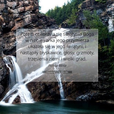 Objawienie 11:19 POLUBG Obraz Wersetu Biblijnego
