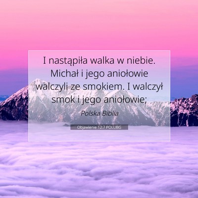 Objawienie 12:7 POLUBG Obraz Wersetu Biblijnego