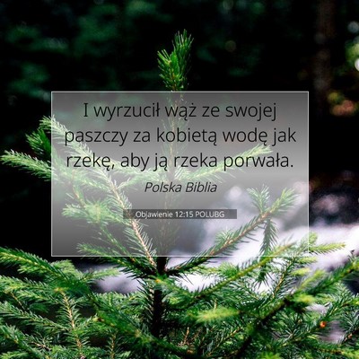 Objawienie 12:15 POLUBG Obraz Wersetu Biblijnego
