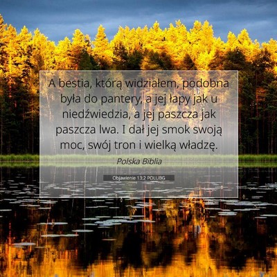 Objawienie 13:2 POLUBG Obraz Wersetu Biblijnego