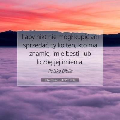 Objawienie 13:17 POLUBG Obraz Wersetu Biblijnego