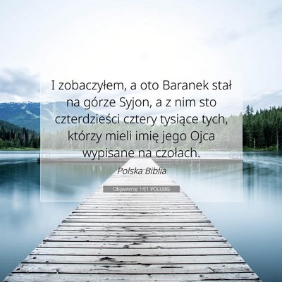 Objawienie 14:1 POLUBG Obraz Wersetu Biblijnego