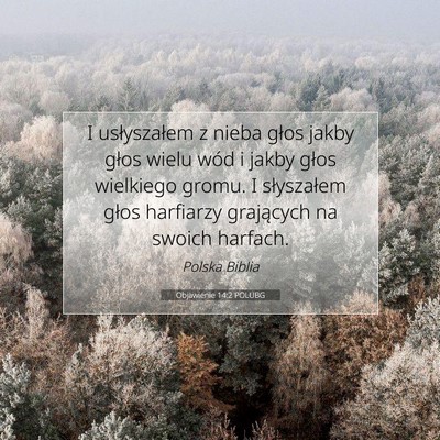 Objawienie 14:2 POLUBG Obraz Wersetu Biblijnego