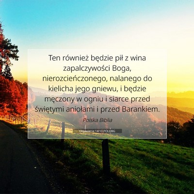 Objawienie 14:10 POLUBG Obraz Wersetu Biblijnego