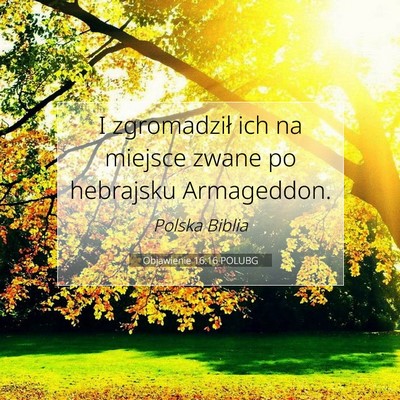 Objawienie 16:16 POLUBG Obraz Wersetu Biblijnego