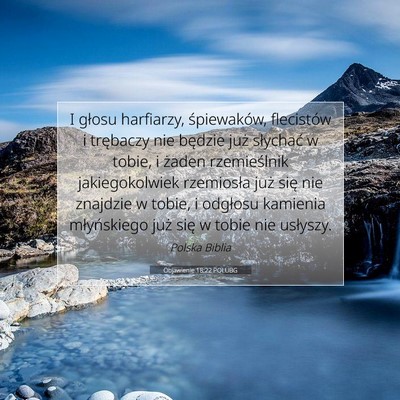 Objawienie 18:22 POLUBG Obraz Wersetu Biblijnego